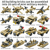 WW2 Juego de juguetes de bloques de construcción del ejércit