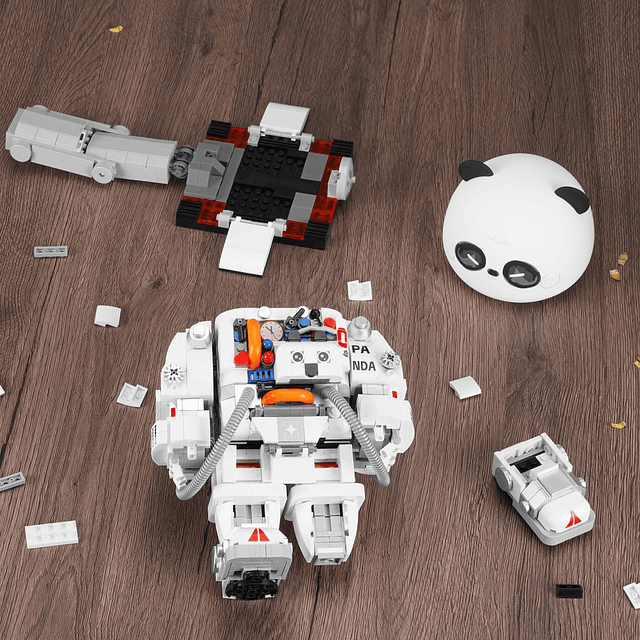 M6101 Panda Astronauta Juego de Bloques de Construcción con