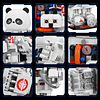 M6101 Panda Astronauta Juego de Bloques de Construcción con