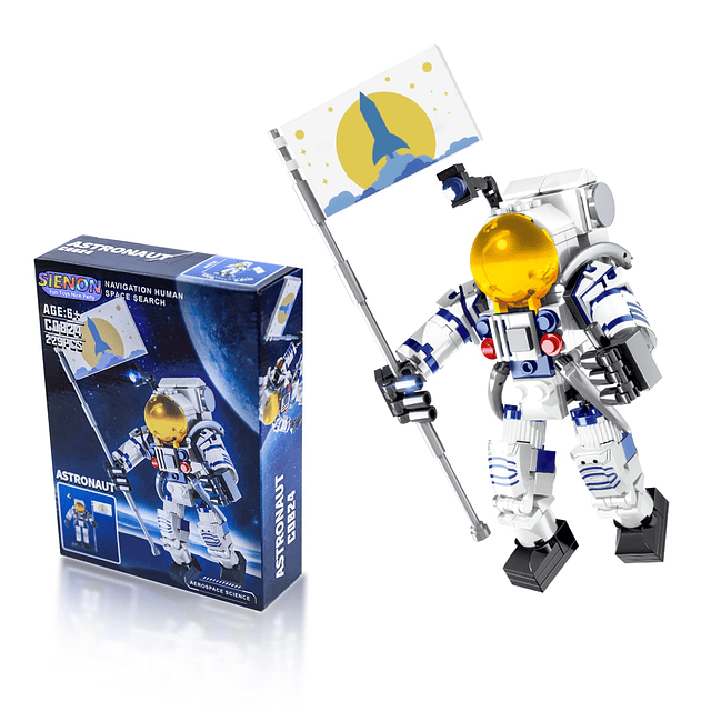 Kit de construcción de juguetes de astronauta para niños y a