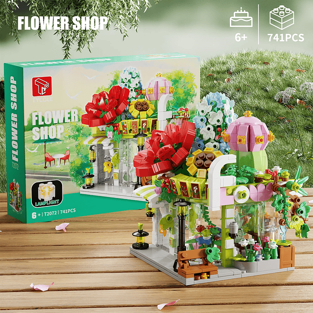 TYCOLE Flower Shop Juego de bloques de construcción de jugue