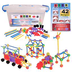 - Kit de bloques de construcción educativos, 176 piezas, eda