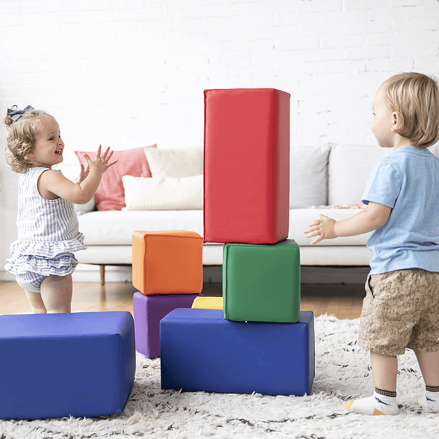 SoftZone Bloques de construcción de espuma para niños pequeñ