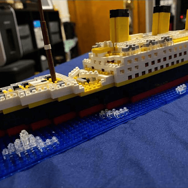 Juego de bloques de construcción modelo Titanic Ship, juegos