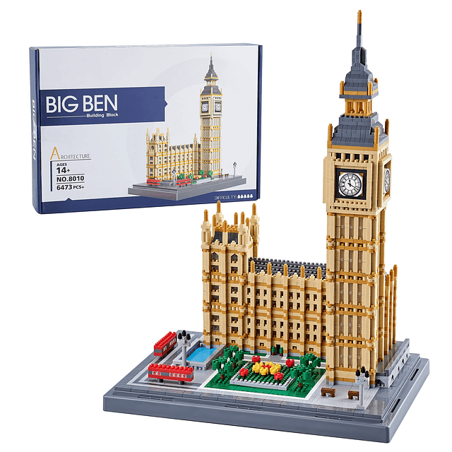 Real Big Ben Architecture Micro Juego de bloques de construc