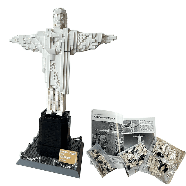 Juego de construcción de la colección Cristo Redentor, 973 p