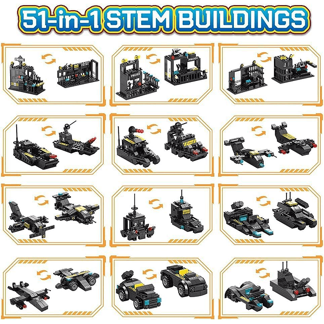 Kits de construcción de robots de bloques de construcción 51