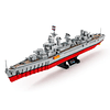 Fletcher Class Destroyer Building Block Toy, regalo para adu