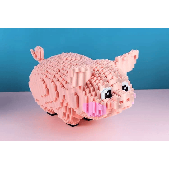 Juego de microbloques de construcción Animal Pig (2745 pieza