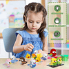 Kits de bloques de construcción de loros pequeños, 12 mini l