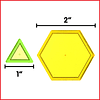 Bloques de patrones transparentes - Juego de mini tarros de