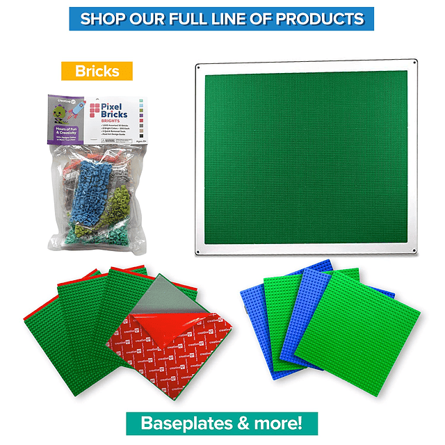 Kit de mosaico Pixel Bricks, 8 colores brillantes, ladrillos