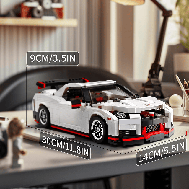 Mold King MOC Race Car GTRS Kit de bloques de construcción,