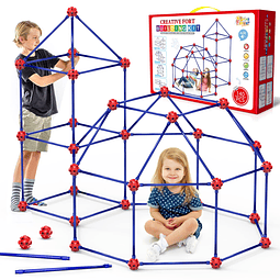 Fort Building Kit para niños, juguetes de construcción STEM,