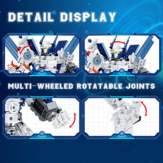 Juegos de bloques de construcción de robots Mecha, juguete d