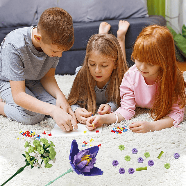 Juego de construcción de ramo de flores – Kit de construcció