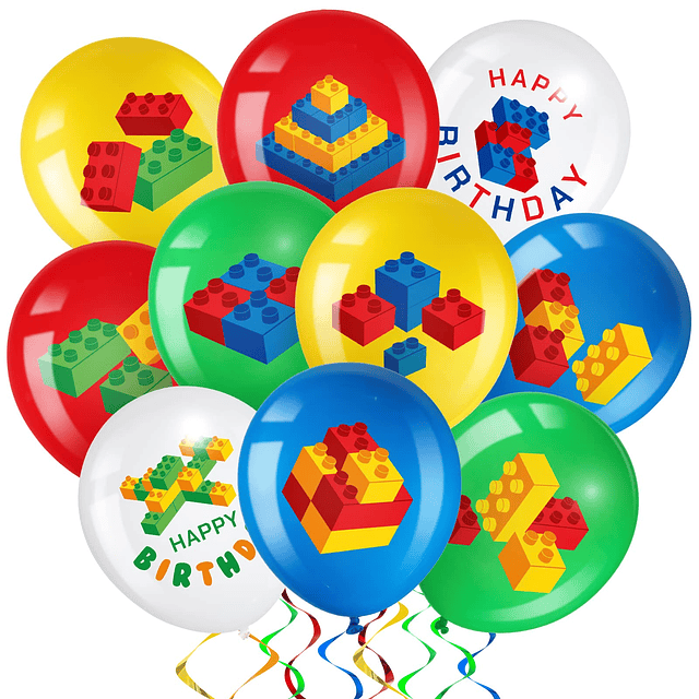 60 Piezas Bloques de Construcción Globos Temáticos para Fies