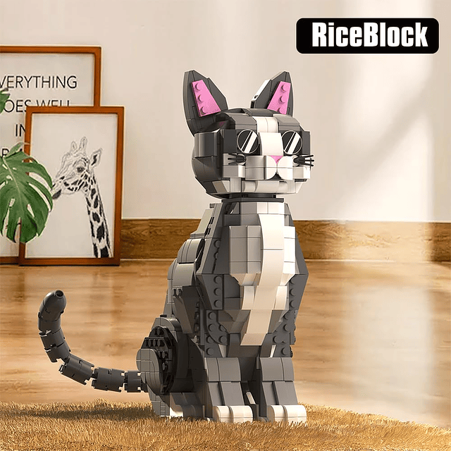 Cute Animals Series Mini Block Set, bloques de juguete 3D pa