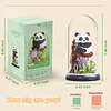 Juego de construcción de flores de panda para regalos de fie