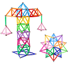 150 piezas de bloques de construcción magnéticos, juguetes e