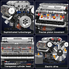 Mold King Visible V-8 Bloques de construcción de motor V8 Mo