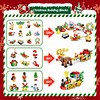 Juego de bloques de construcción navideños, calendario de Ad