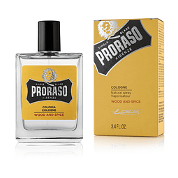 Colonia Proraso, madera y especias, 3.4 onzas líquidas