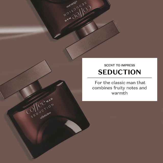 Coffee Man Seduction Eau de Toilette, Colonia de larga durac