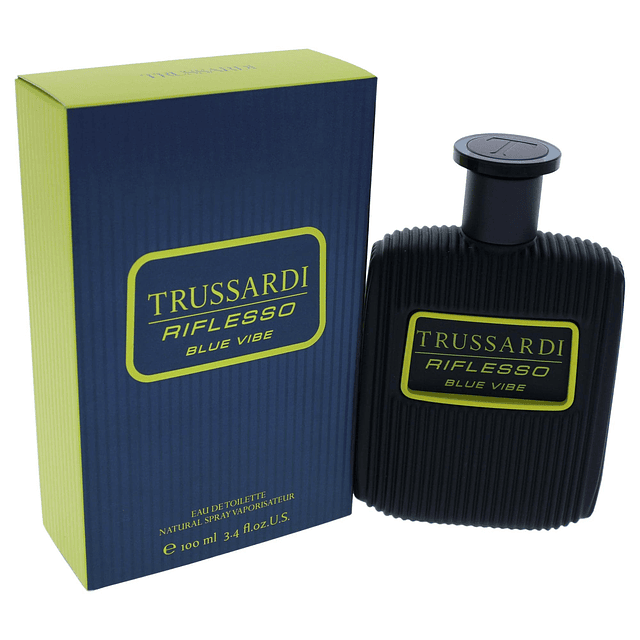 Trussardi Riflesso Blue Vibe Hombres EDT Spray 3.4 oz