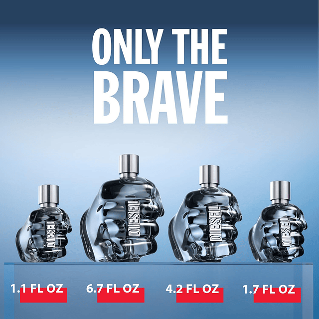 Juego para hombre Diesel Only THE BRAVE, 4,2 oz de eau de to