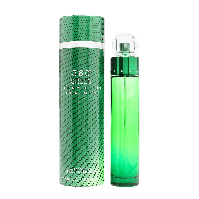 Perry Ellis 360 Verde para hombres, 3.4 fl oz EDT