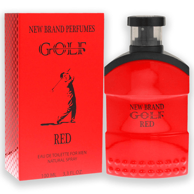 Nueva marca Perfumes Golf Red EDT Spray Hombres 3.3 oz