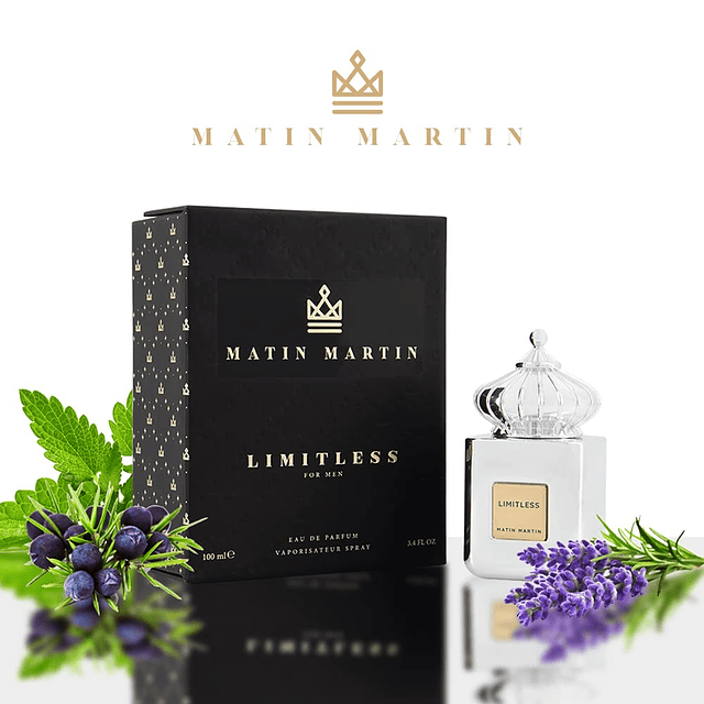 MATIN MARTIN Limitless Eau de Parfum para hombre, baya de en