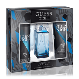 GUESS Night Men Eau de Toilette Set de regalo de 3 piezas -