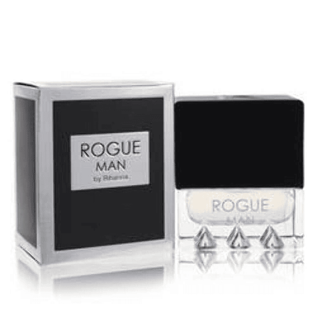 Rihanna Rogue Man para hombres Eau de Toilette Spray, 1 onza