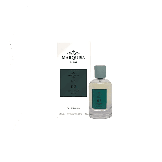 Marquisa Dubai No.2 Eau De Parfume Spray para hombres, 3.4 o