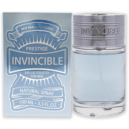 Nueva marca Perfumes Prestige Invincible EDT Spray Men 3.3 o