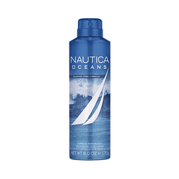 Nautica Oceans Spray corporal desodorizante, sin secado, sin