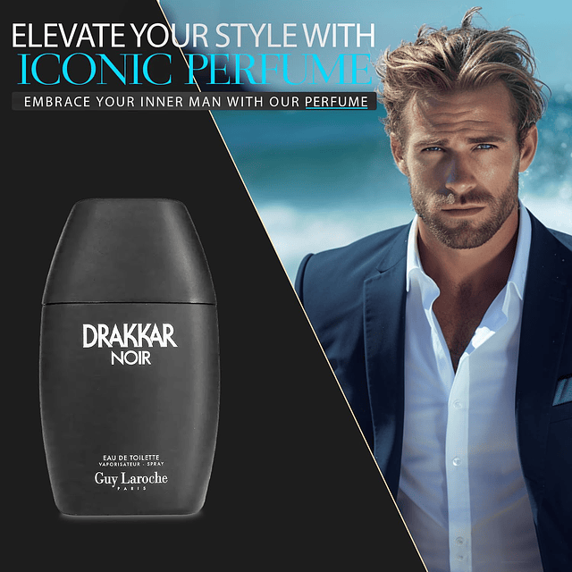 Drakkar Noir para hombre | Set de regalo en aerosol EDT de 6