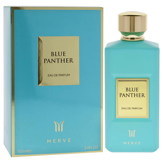 Merve Blue Panther para hombres - Spray EDP de 3.4 oz