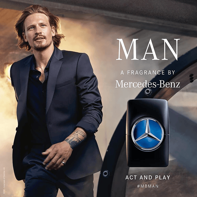 Mercedes-Benz Man Eau De Toilette - Fragancia floral y amade