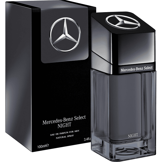 Mercedes-Benz Select Night para hombres - Spray EDP de 3.4 o