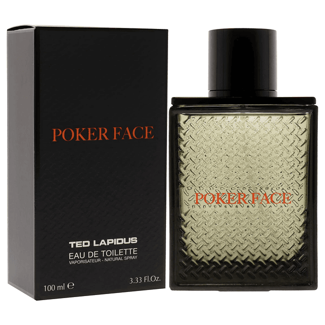 Ted Lapidus Poker Face EDT Spray Hombres 3.4 oz