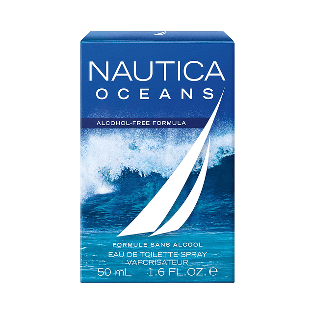 Nautica Oceans Eau de Toilette Spray, fórmula vegana, fragan