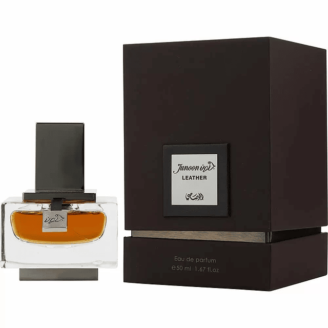 Rasasi Junoon Leather para hombre Eau de Parfum Spray, 1.7 o