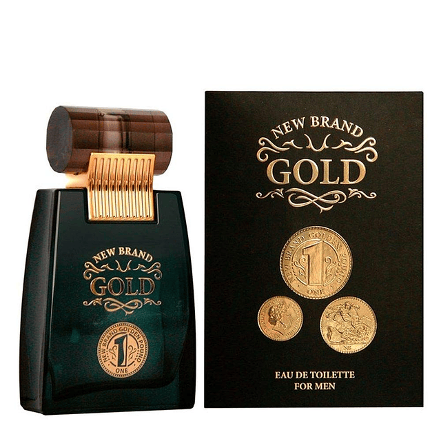 Gold New Brand Gold EDT Spray Hombres 3.3 oz