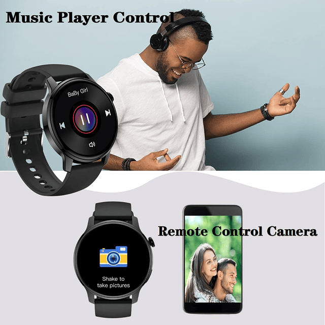 Reloj inteligente para hombres y mujeres, llamadas telefónic