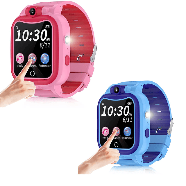 Paquete de 2 relojes inteligentes para niños, reloj intelige