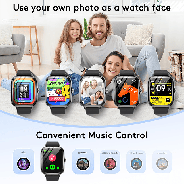 Reloj inteligente , pantalla táctil de 1,83" Smartwatch IP68