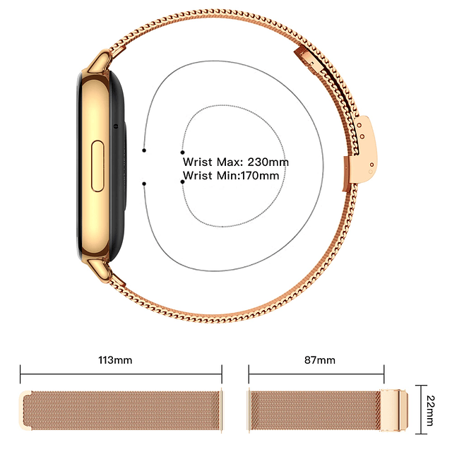 Reloj inteligente para mujeres y hombres, reloj inteligente